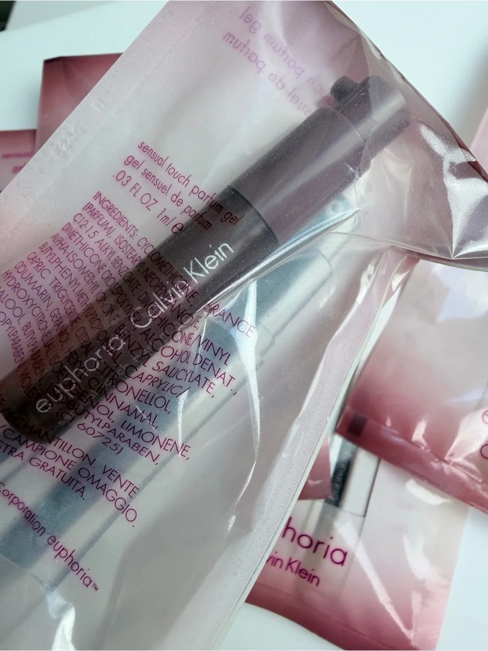 Calvin Klein Euphoria Fragrance Samples Bundle of 5 Sealed Package Travel Size